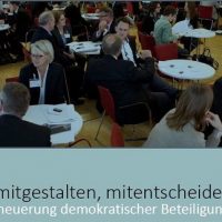 Mitreden, mitgestalten, mitentscheiden – Impulse zur Erneuerung demokratischer Beteiligung | Büro Hitschfeld